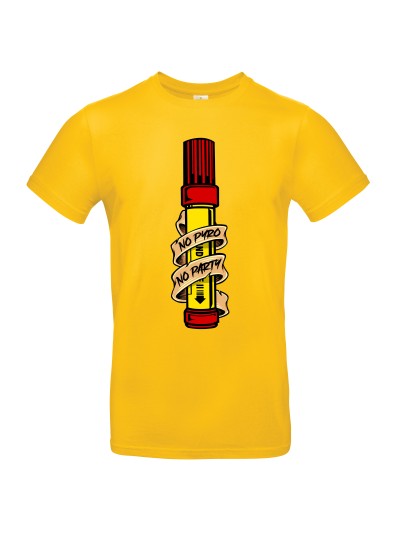 Herren T-Shirt No Pyro No Party Flare | grobejungs.de