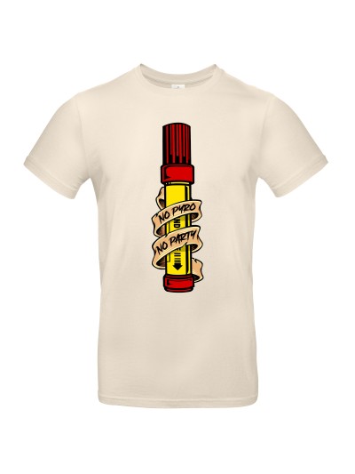 Herren T-Shirt No Pyro No Party Flare | grobejungs.de