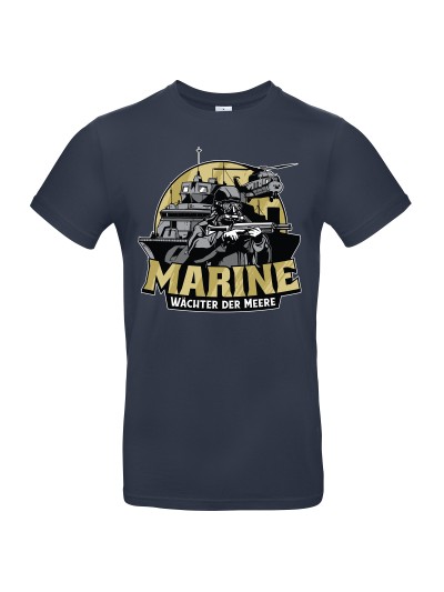Marine Wächter der Meere Men's Navy T-Shirt | grobejungs.de