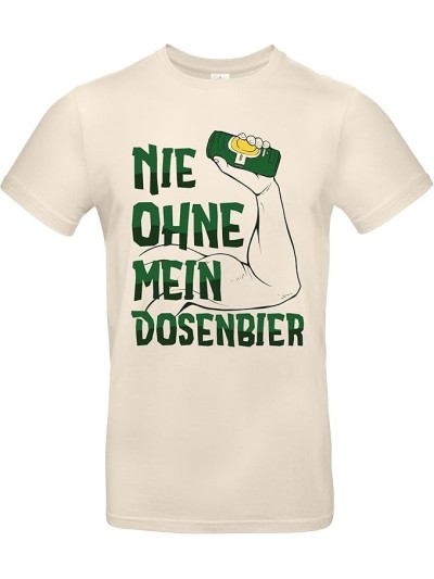 Nie ohne mein Dosenbier Men's T-Shirt | grobejungs.de