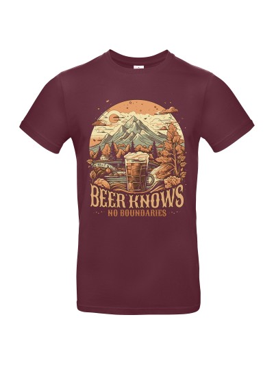 Beer Knows No Boundaries Men's T-Shirt | grobejungs.de