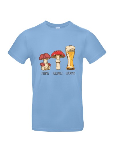 Glückspils Men's Mushroom Beer T-Shirt | grobejungs.de