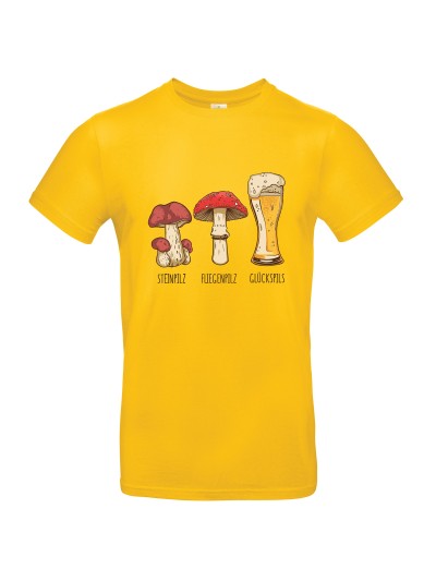 Glückspils Men's Mushroom Beer T-Shirt | grobejungs.de