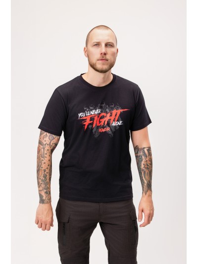 PGwear Never Fight Alone T-Shirt, Black | grobejungs.de