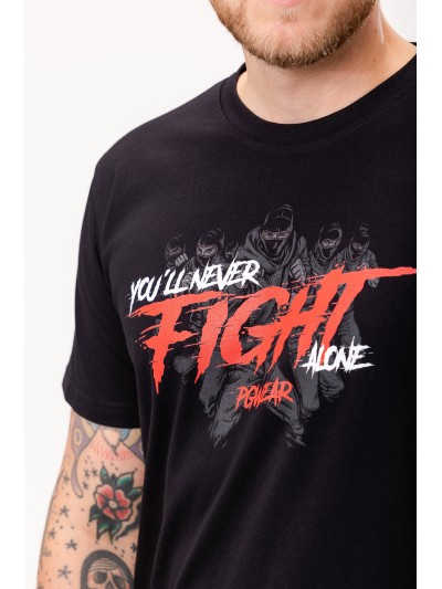 PGwear Never Fight Alone T-Shirt, Black | grobejungs.de