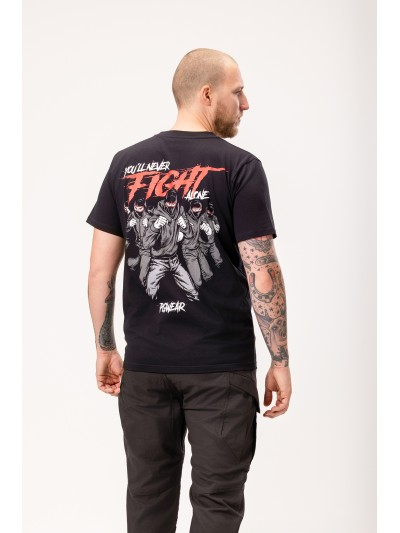 PGwear Never Fight Alone T-Shirt, Black | grobejungs.de