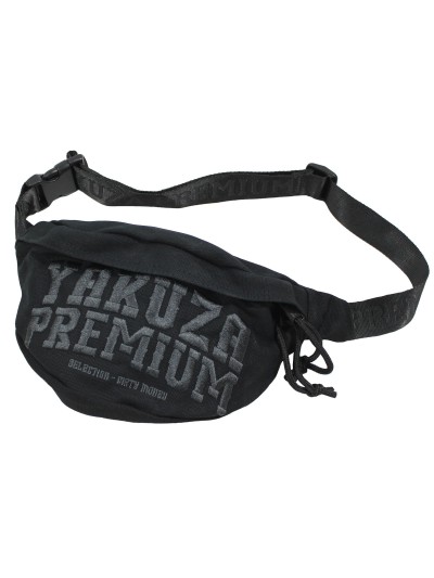 Gürteltasche 3572 Schwarz mit grauem College Stick