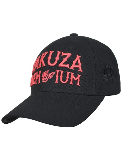 Basecap 4074 Cap Logo Stick Schwarz-Rot