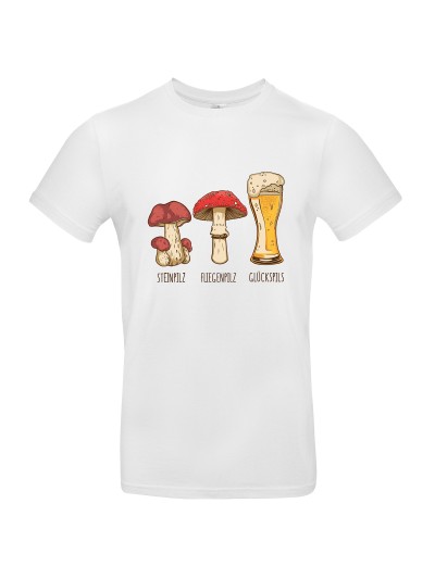 Glückspils Men's Mushroom Beer T-Shirt | grobejungs.de