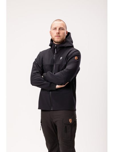 Full Face Softshelljacke Struggle Schwarz