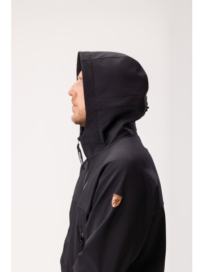 Full Face Softshelljacke Struggle Schwarz