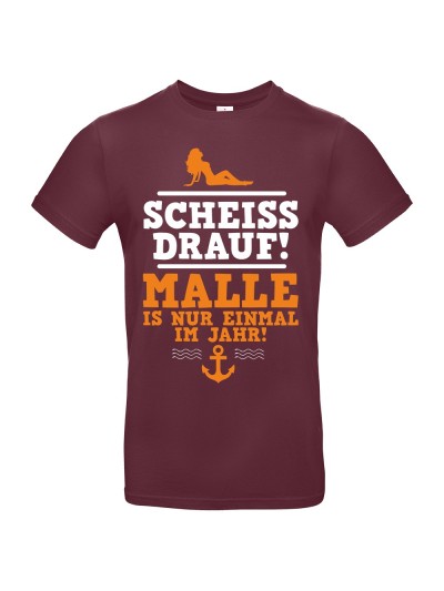 Malle ist nur einmal im Jahr! Herren T-Shirt