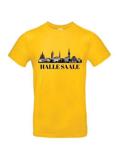 Halle Saale Skyline Men's City T-Shirt | grobejungs.de