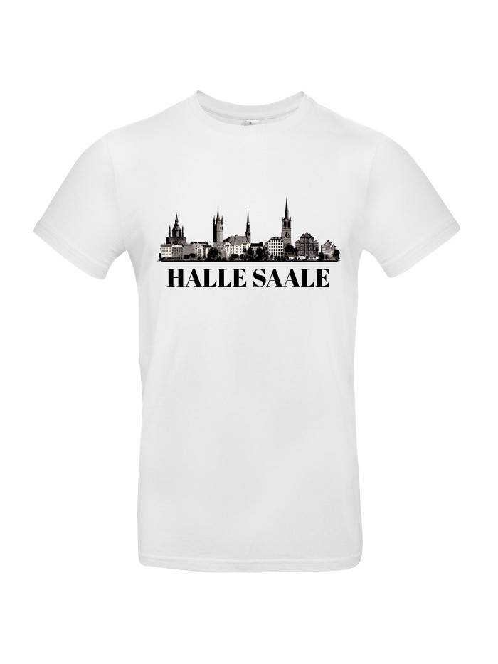 Halle Saale Skyline Men's City T-Shirt | grobejungs.de