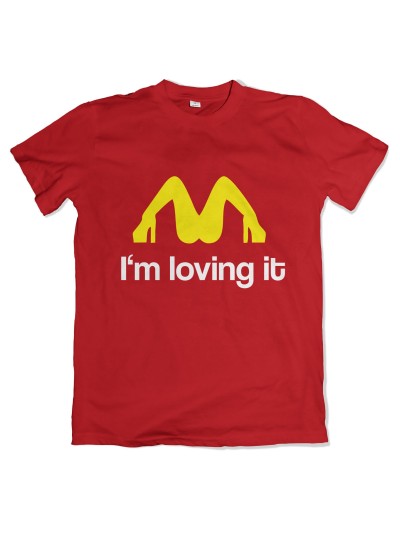 I'm Loving It Men's T-Shirt in Red | grobejungs.de