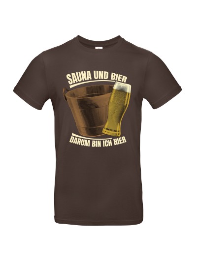Sauna und Bier Men's T-Shirt, Beer Glass | grobejungs.de