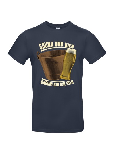 Sauna und Bier Men's T-Shirt, Beer Glass | grobejungs.de