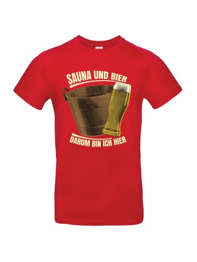 Sauna und Bier Men's T-Shirt, Beer Glass | grobejungs.de