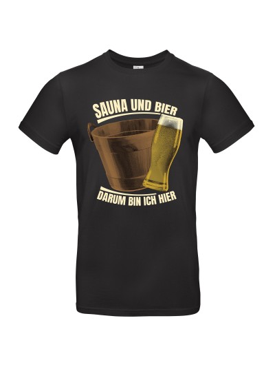 Sauna und Bier Men's T-Shirt, Beer Glass | grobejungs.de