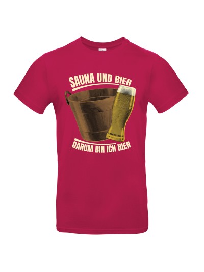 Sauna und Bier Men's T-Shirt, Beer Glass | grobejungs.de