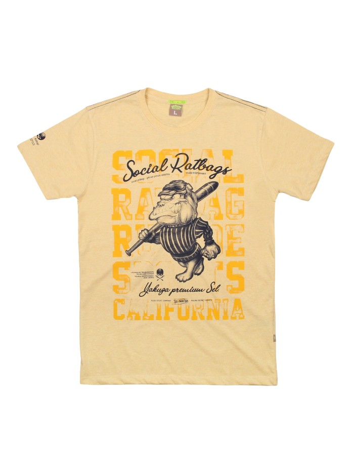 Ratbags Rude Sports T-Shirt Hellgelb