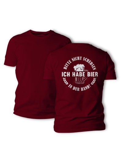 Bitte Nicht Schubsen Men's T-Shirt, Back Print | grobejungs.de