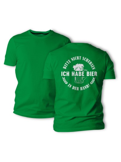 Bitte Nicht Schubsen Men's T-Shirt, Back Print | grobejungs.de