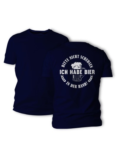 Bitte Nicht Schubsen Men's T-Shirt, Back Print | grobejungs.de