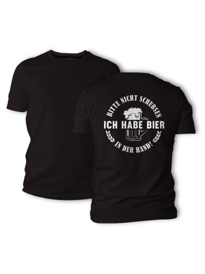 Bitte Nicht Schubsen Men's T-Shirt, Back Print | grobejungs.de