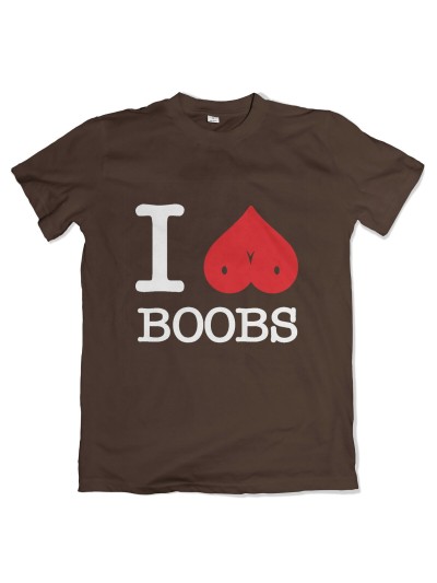 I Love Boobs Men's Novelty T-Shirt | grobejungs.de