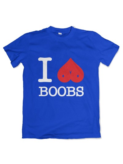 I Love Boobs Men's Novelty T-Shirt | grobejungs.de