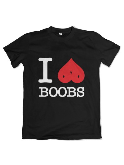 I Love Boobs Men's Novelty T-Shirt | grobejungs.de