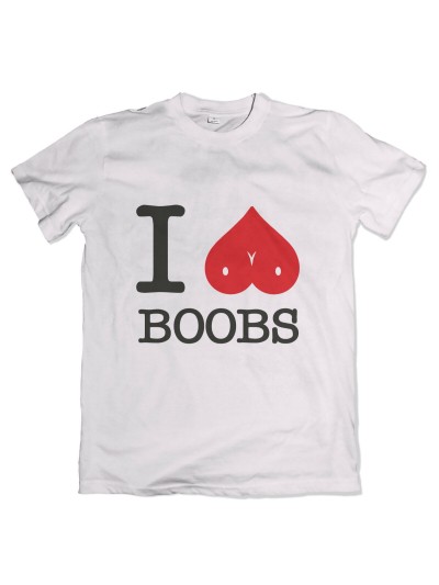 I Love Boobs Men's Novelty T-Shirt | grobejungs.de