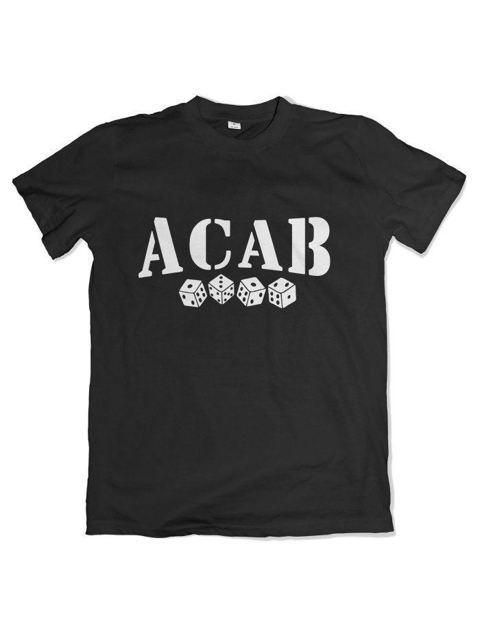 ACAB Dice Men's T-Shirt, Stencil Print | grobejungs.de