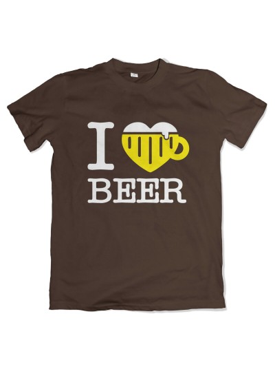 I Love Beer Men's T-Shirt with Tankard Heart | grobejungs.de