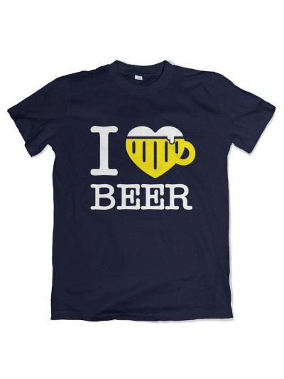 I Love Beer Men's T-Shirt with Tankard Heart | grobejungs.de