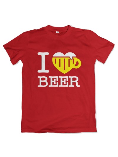 I Love Beer Men's T-Shirt with Tankard Heart | grobejungs.de