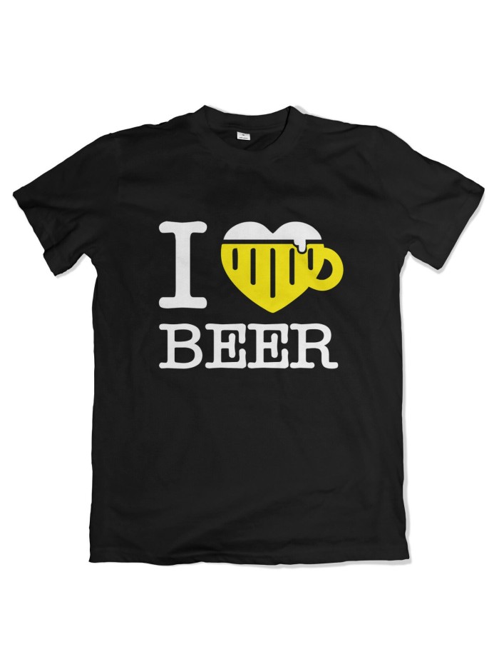 I Love Beer Men's T-Shirt with Tankard Heart | grobejungs.de