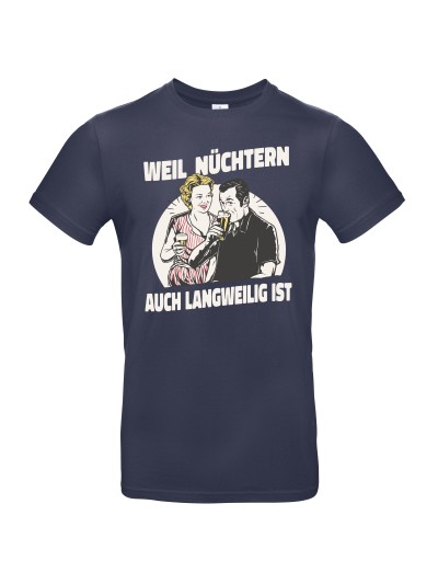 Nüchtern Langweilig Retro Men's T-Shirt | grobejungs.de