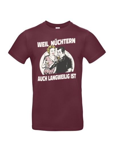 Nüchtern Langweilig Retro Men's T-Shirt | grobejungs.de