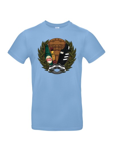 Retro Football Men's T-Shirt, Crest Print | grobejungs.de