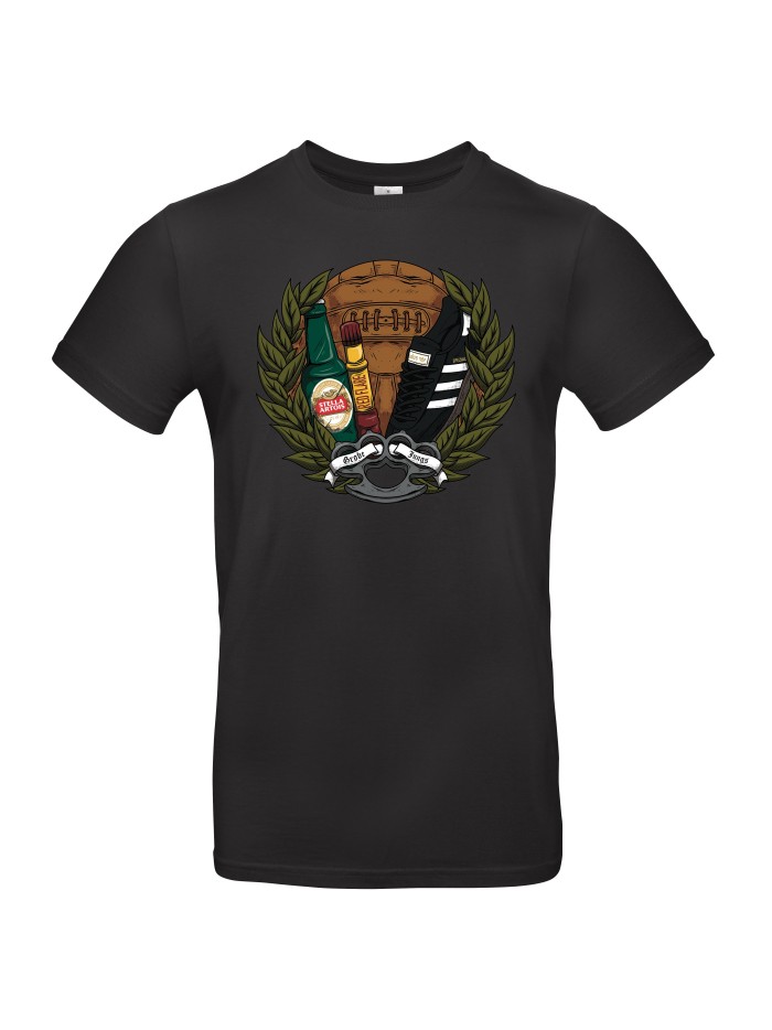 Retro Football Men's T-Shirt, Crest Print | grobejungs.de