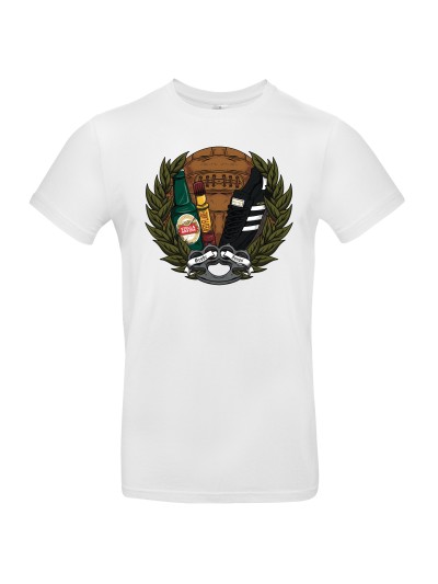 Retro Football Men's T-Shirt, Crest Print | grobejungs.de