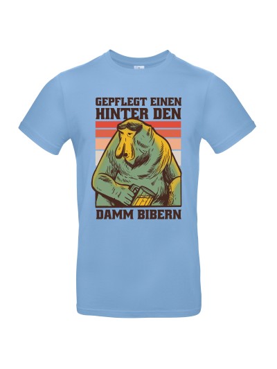 Hinter den Damm bibern Men's T-Shirt | grobejungs.de