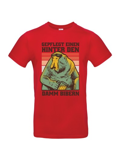 Hinter den Damm bibern Herren T-Shirt | grobejungs.de