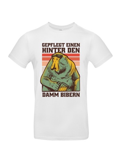 Hinter den Damm bibern Men's T-Shirt | grobejungs.de