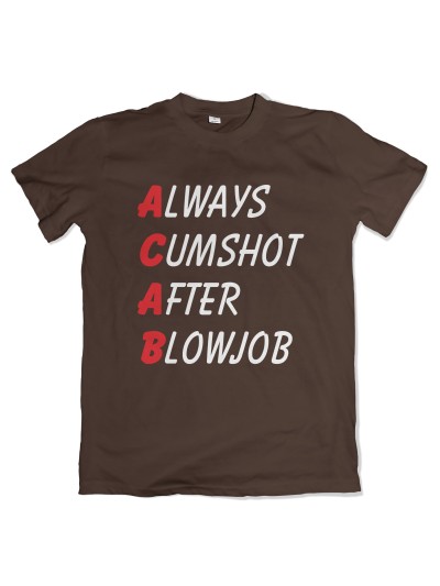 ACAB Cumshot After Blowjob Men's T-Shirt | grobejungs.de