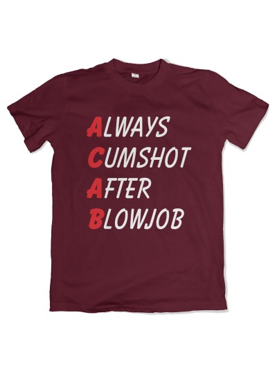 ACAB Cumshot After Blowjob Men's T-Shirt | grobejungs.de