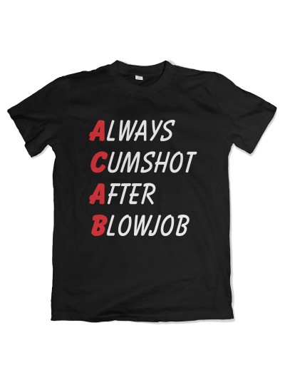 ACAB Cumshot After Blowjob Men's T-Shirt | grobejungs.de