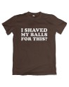 I Shaved My Balls Herren T-Shirt | grobejungs.de